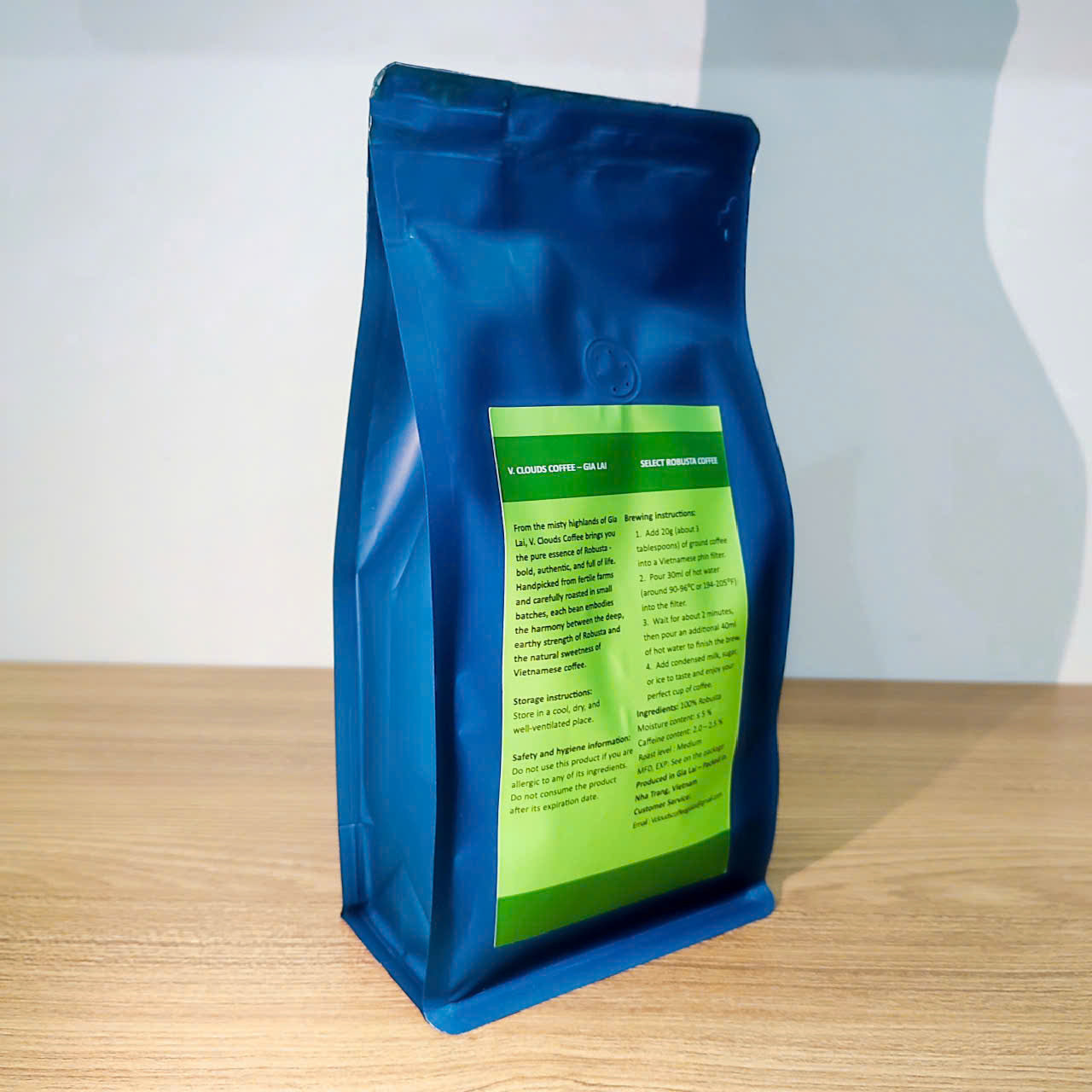 V. Clouds Coffee - 100% Robusta Ground Coffee I Strong Vietnamese Coffee I Gia Lai Highlands